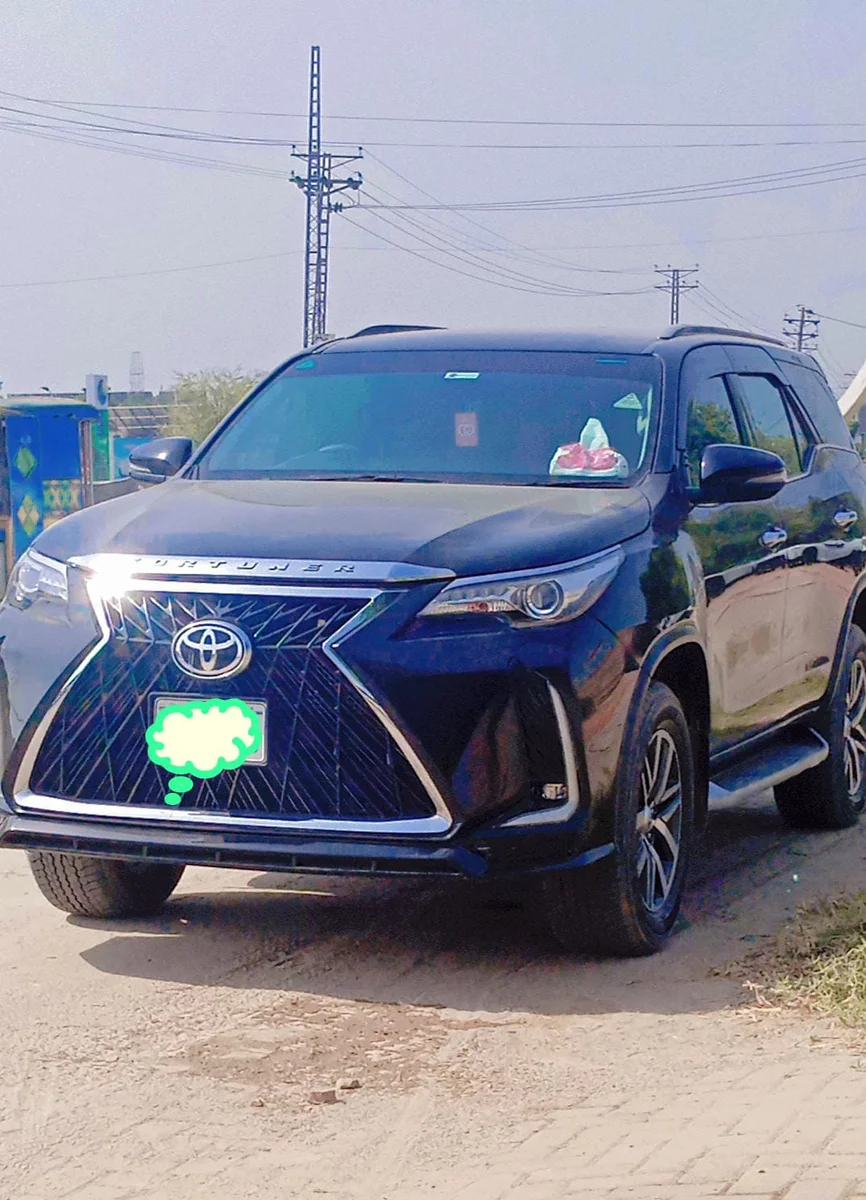 Toyota Fortuner Legender (Black) rental vehicle in Khanpur, Pakistan